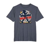 Jornadas de Fin de Semana para el empoderamiento de Las Mujeres guerreras Camiseta, Hombre Tallas Grandes, Azul Jaspeado, 6X Alto