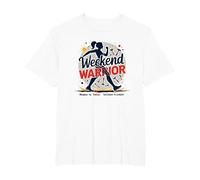 Jornadas de Fin de Semana para el empoderamiento de Las Mujeres guerreras Camiseta, Hombre Tallas Grandes, Blanco, 6X Alto