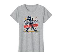 Jornadas de Fin de Semana para el empoderamiento de Las Mujeres guerreras Camiseta, Mujer, Gris Jaspeado, XXL