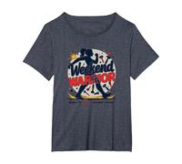 Jornadas de Fin de Semana para el empoderamiento de Las Mujeres guerreras Camiseta, Mujer Tallas Grandes, Azul Jaspeado, 6XL Grande