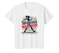 Jornadas de Fin de Semana para el empoderamiento de Las Mujeres guerreras Camiseta, Niños, Blanco, 2 años