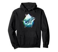 Jorobada Whale Art Ocean Droplet Día Mundial del Agua Sudadera con Capucha