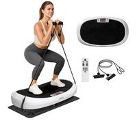 JOROTO Plataforma Vibratoria 4D para Casa | 3 Motores Potentes | Plataforma Vibración Muscular para Entrenamiento Corporal Completo | 10 Modos + Temporizador | Silenciosa, Antideslizante, 158 kg
