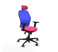 Jorquera sincro malla azul similpiel rosa brazos 2d base nailon cabece