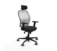 Jorquera sincro malla blanca similpiel negro brazos 2d base nailon cab