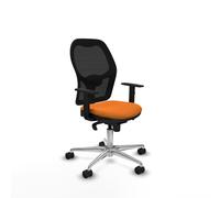 Jorquera sincro malla negra similpiel naranja brazos 1d base aluminio