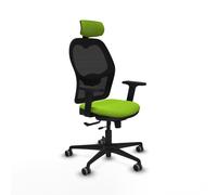 Jorquera traslack malla negra similpiel pistacho brazos 2d base nailon