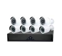 Jortan Tech Kit de Monitoreo IVG-G4 x8, Cámara de Seguridad 4MP, Visión Nocturna, Detección de Rostros y Personas, H.265+, Almacenamiento Local, Monitoreo Remoto, Wi-Fi y Ethernet, Resistente a Rayos