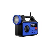 JORTAN TECH Sistema de Iluminación Solar Portátil con Panel 12W, Linterna LED, 3 Bombillas Externas, Radio FM, Bluetooth, Power Bank 25000mAh, Dimensiones 214x85x163mm