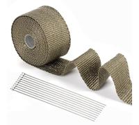 Jortmrd 5M Cinta Anticalorica Escape Moto Cinta Anticalorica para Escapes Cinta Térmica Escape Cinta Calorica Escape con 10 Bridas Metalicas