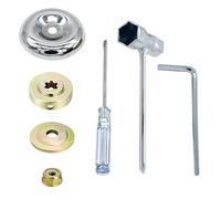 Jortmrd 7 Piezas Kit de Fijación de Tuerca de Cuchilla Accesorios para Desbrozadoras de Metal Universales Accesorio Adaptador de Cuchilla Adecuado para Cortacésped y Máquinas de Riego