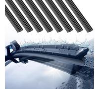 Jortmrd 8 Piezas Gomas de Limpiaparabrisas de Repuesto Goma Limpiaparabrisas Universal Goma de Repuesto Tiras de Limpiaparabrisas Recambio Recargas de Escobilla de Limpiaparabrisas (800mm)