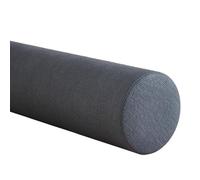 JORTUIO Almohada Cervical Cilíndrica, 40/50/60/70/90 cm Cojin Cilíndrica del Cuello Espuma de Memoria, Cojin Rulo Reposacabezas, para Lumbar,Rodillas,Dormir/Hogar/Oficina(Gris Oscuro,20cmx120cm)