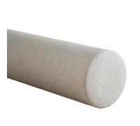 JORTUIO Almohada Cervical Cilíndrica, 40/50/60/70/90 cm Cojin Cilíndrica del Cuello Espuma de Memoria, Cojin Rulo Reposacabezas, para Lumbar,Rodillas,Dormir/Hogar/Oficina(Gris Claro,20cmx60cm)