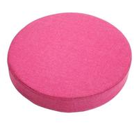 JORTUIO Cojines para Silla Redondos, 30cm/35cm/40/45cm, Almohadilla Antideslizante para Taburete de Silla,Cojín de Asiento Redondos, para jardín, Ordenador,Oficina, Cocina(Rosa roja,35x35x5cm)