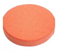 JORTUIO Cojines para Silla Redondos, 30cm/35cm/40/45cm, Almohadilla Antideslizante para Taburete de Silla,Cojín de Asiento Redondos, para jardín, Ordenador,Oficina, Cocina(Naranja,35x35x5cm)
