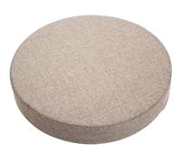 JORTUIO Cojines para Silla Redondos, 30cm/35cm/40/45cm, Almohadilla Antideslizante para Taburete de Silla,Cojín de Asiento Redondos, para jardín, Ordenador,Oficina, Cocina(Camello,35x35x5cm)