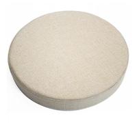 JORTUIO Cojines para Silla Redondos, 30cm/35cm/40/45cm, Almohadilla Antideslizante para Taburete de Silla,Cojín de Asiento Redondos, para jardín, Ordenador,Oficina, Cocina(Beige,35x35x5cm)
