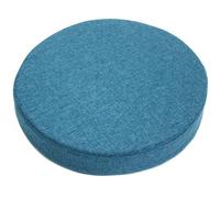 JORTUIO Cojines para Silla Redondos, 30cm/35cm/40/45cm, Almohadilla Antideslizante para Taburete de Silla,Cojín de Asiento Redondos, para jardín, Ordenador,Oficina, Cocina(Indigo,35x35x5cm)