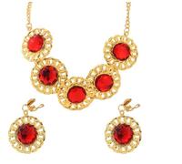 JORXG KIt de Dama Árabe Medieval pendientes Collar para adulto para Carnaval (medieval)