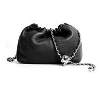 Joryin Trendy Dumpling - Bolso cruzado para mujer, bolso de mano de noche, Piel Negro