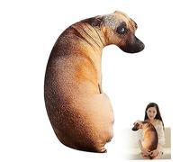 Jorzer Almohada en Forma de Perro Almohada para Perros en 3D Realista Linda Cojin Perro la Revuelta de Animales de Peluche para la Sala de Estar for Niños Niñas Regalos
