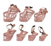 Jorzer Bozales para Perros Anti mordida Bozal de Cesta Transpirable de plástico Ajustable para Perros para Cachorros pequeños, medianos, Grandes y Extra Bozales para Bozal de Cesta para 7 pie