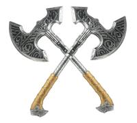Jorzer Hacha de Halloween, Hacha de utilería, 2 Piezas, Juguete de Mano de plástico Realista para Disfraces, Halloween, Cosplay, Fiesta, Juego de rol.