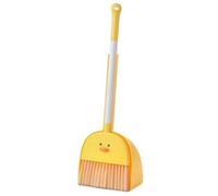 Jorzer Juego de Escoba y recogedor para niños Cute & Mini Duck Yellow Juego de Escoba y recogedor para niños Limpieza educativa ABS Limpieza para pequeños para el hogar Juguetes de Juegos de jardí.