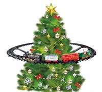 Jorzer Juego de Tren navideño Luz y Sonido Árbol de Navidad Festivo Tren Diversión eléctrica para niños niñas, sin árbol Toys_and_Games..