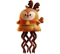 Jorzer Juguete de Pulpo Bailando Santa Elk Mecánico Calamar Juguete de Baile Sin batería Necesita Alivio del estrés para niños y niñas de Navidad Marrón Claro Juguetes Y Juegos..