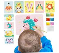 Jorzer Kids Poke Art DIY 661PCS/Set Pintura Poke Pintada a Mano Infancia Sueño Infinito 3D DIY Dibujos Animados Cuento De Hadas Poke Art Craft para Regalo De Niños Reino De Cuento De Hadas