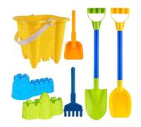 Jorzer Kit de construcción de Castillos de Arena, Juguetes para Arena Que Incluyen Cubo, Palas y moldes para Castillos, Juguetes de Playa portátiles