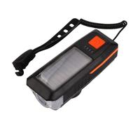 Jorzer Luces de Bicicleta USB y luz Solar Recargable para Bicicleta Delantera con bocina súper Brillante Impermeable 3 Modos de Linterna para Ciclismo Nocturno ARTÍCULOS Deportivos.