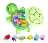 Jorzer Mini Tortugas Que Brillan en la Oscuridad Mini Tortugas de Resina con Caja de de 6.7 Pequeños Animales de Resina Luminosos 101 Piezas para decoración de Casas de muñecas de paisajismo.