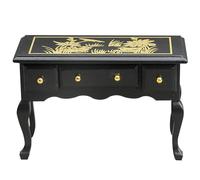Jorzer Muebles de casa de muñecas a Escala 1 12, Mesa Victoriana Vintage para casa de muñecas con 3 cajones, Mesa en Miniatura de 3, 7 x 1, 5 x 2, 7, Muebles de de para decoración de esce..