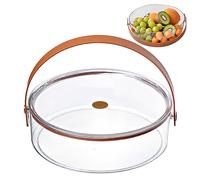 Jorzer Pick And Mix Stand Bandeja De Servicio Dividida Con Tapa Bandeja Para Aperitivos Recipiente Reutilizable Caja Para Aperitivos Bandeja Antipolvo Bandejas Con Asa Sin Compartimentos Pequeños