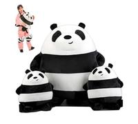 Jorzer Snowboard Butt Pad 3 Unids/Set Cute 3D Panda Snowboard Rodilleras y Almohadilla para el Trasero Equipo de Protección de Esquí Acolchado Suave para Adultos Niños Scooters Patinaje sobre.