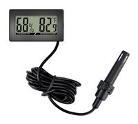 Jorzer Termómetro higrómetro para Reptiles, medidor preciso de Temperatura y Humedad, Pantalla LCD compacta, para monitoreo del hábitat del Tanque de Reptiles..