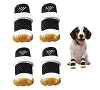 Jorzer Zapatos para Perros 4pcs Botas para Perros Transpirables para pavimento Caliente Zapatos de Verano Protector de Patas para Mascotas para el Verano, para pavimento Caliente, Protector de Patas.
