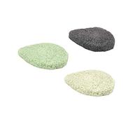 JOSALINAS Nature Konjac Esponja Facial, 3 paquetes con carbón de bambú activado para limpieza facial cosmética, Raindrop
