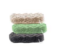 JOSALINAS Nature Konjac Esponja Facial, 3 paquetes con carbón de bambú activado para limpieza facial cosmética, Plaza