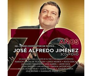 Jose Alfredo Jimenez - 70 Años Del Mejor compositor De Mexico...(3CDs+1DVD)