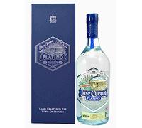 Jose Cuervo - Tequila Reserva de la familia Platino 700ml, 40º - Tequila 100% Ágave - Edición limitada Botella Artesanal de Vidrio Soplado numerada con tapón de cera