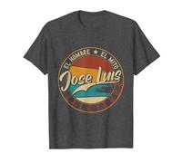 Jose Luis El Hombre el Mito la Leyenda Camiseta, Hombre, Jaspeado Oscuro, XXL