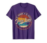 Jose Luis El Hombre el Mito la Leyenda Camiseta, Hombre, Morado, S