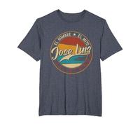 Jose Luis El Hombre el Mito la Leyenda Camiseta, Hombre Tallas Grandes, Azul Jaspeado, 3X Alto