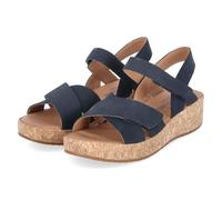 Josef Seibel 69603724/530 Sandalias planas para mujer, piel rugosa, color azul, talla 36, azul, 40 EU
