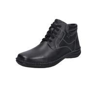 Josef Seibel Botines con cordones New Anvers 35, ancho K (extra ancho), plantilla intercambiable, Negro , 44 EU X-Ancho