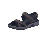 Josef Seibel Emeric 06 Nubuck Marron: Sandalia Hombre Con cierre de gancho y bucles, Plantilla Acolchada Extraíble, Suela Poliuretano Ligera Y Cuña 2 Cm. Confort Inmediato. talla numeric_42